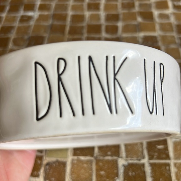 Rae Dunn Pet Bowl Drink Up Small Pet Dog Cat - Picture 5 of 6